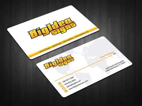 Elegant Playful Business Card Design For Bigidea Wraps Inc By