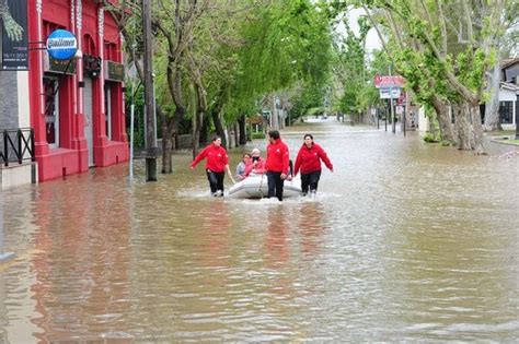 Inundaciones en Tigre por sudestada y crecida del Río de la Plata La