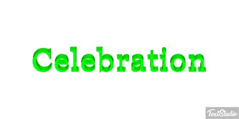 Celebration Word Animated GIF Logo Designs