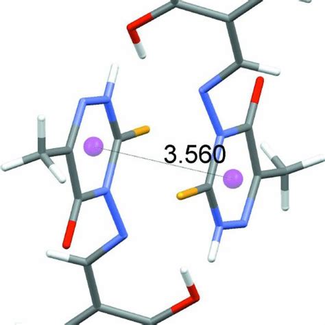 A View Of A π π Stacking Interaction Download Scientific Diagram