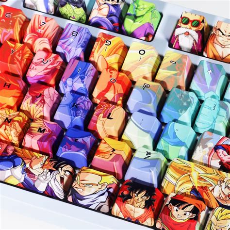 Dragon Ball Keycaps Cherry Profile PBT Dye thăng hoa bàn phím cơ keycap