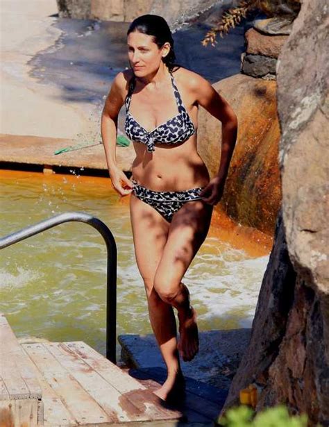 Sunny Days Lisa Edelstein Bikini Candids By The Pool In Italy