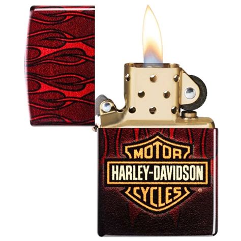 Zippo Harley Davidson Tumbled Messing Feuerzeug Tabakversand Ch