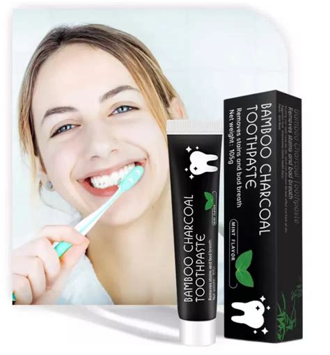 100 Effective Bamboo Charcoal Teeth Whitening Black Toothpaste