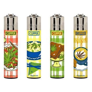 My Gadgets Clipper Classic Feuerzeug Serie Food Leaves