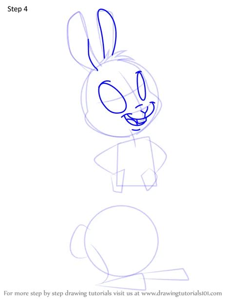 Step By Step How To Draw Veronica Rabbit From Bunnicula