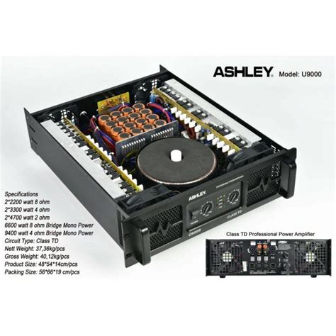 Jual Power Amplifier Ashley U U Amplifier Class Td Original