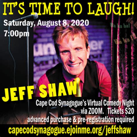 Cape Cod Synagogue Presents Virtual Comedy Night With Jeff Shaw