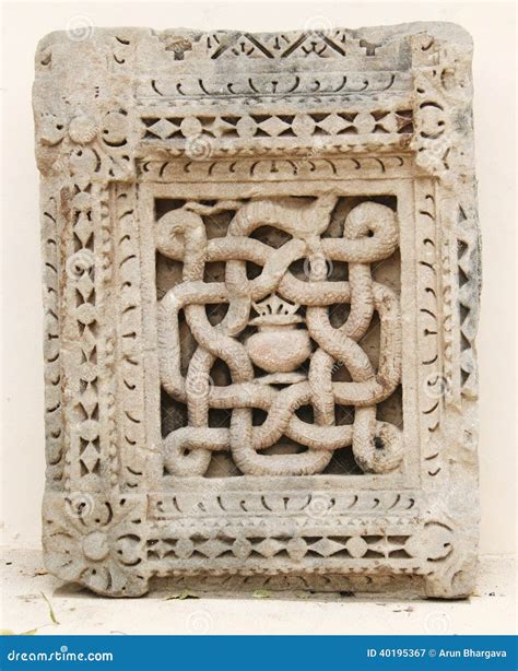 Ancient Snake Art on Display Stock Image - Image of interior, hindu ...