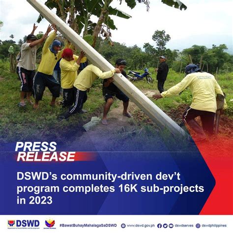 16975 Sub Projects In 2023 Dswd Community Development Program Sets