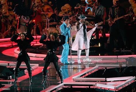 Prince Performs During The Pepsi Halftime Show At Super Bowl Xli