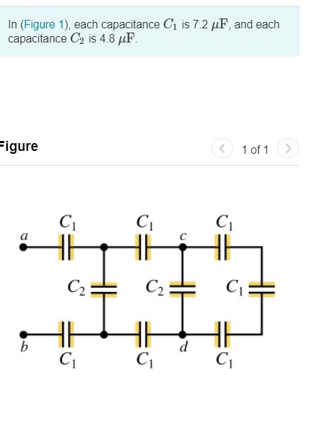 Solved A Compute The Equivalent Capacitance Of The Network