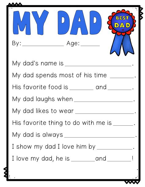 Fathers Day Activity Sheets