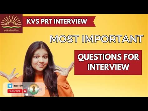 IMPORTANT QUESTIONS KVS PRT INTERVIEW Kvs Kvs2023 Kvsprt