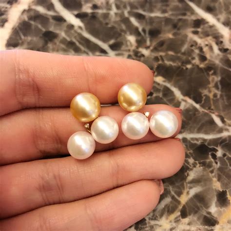 Three Pearls Earrings Three Pearl Earrings Jewelry Pearl Earrings