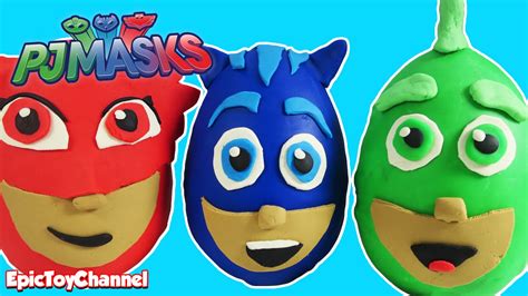 Pj Masks Giant Surprise Eggs Disney Surprise Toys Catboy And Gekko