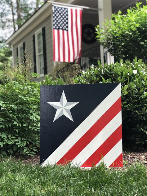 Modern American Flag Barn Quilt