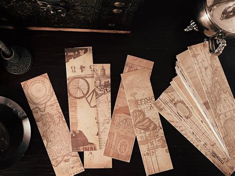 Set Of 5 Vintage Style Bookmarks Etsy