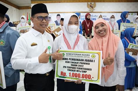 Siswa SMPN 4 Banjit Raih Juara 1 KSM IPA Terpadu Se Provinsi Lampung