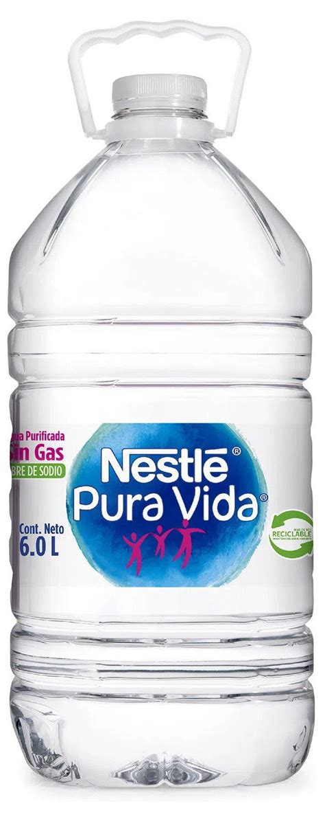 Agua Mineral Nestlé Sin gas Vegano 6 L