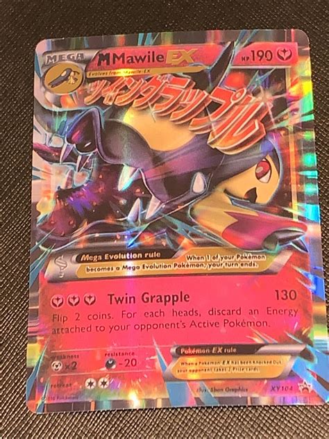 Pl Pokemon Mega M Mawile Ex Card Black Star Promo Set Xy Ultra Rare