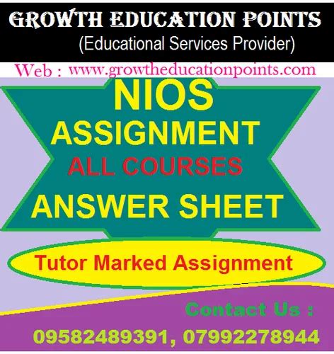 G E P Education Paper History Solved Nios Assignment Tma Medium