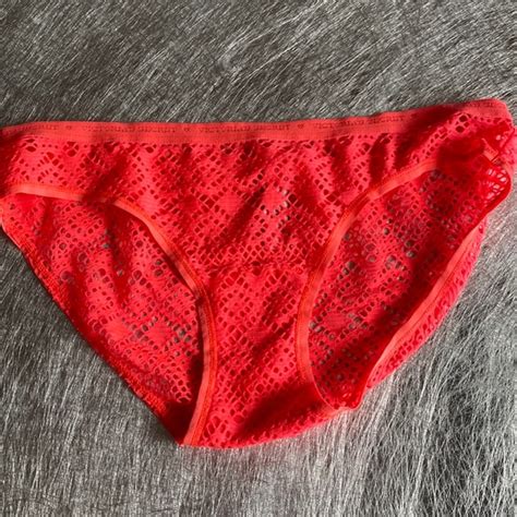Victoria S Secret Intimates Sleepwear Small Victorias Secret Neon Xorron Mesh Bikini