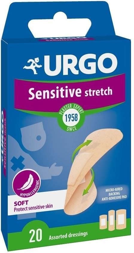 Urgo Plaster Sensitive Stretch Assortment Dressing Pads 20szt Opinie