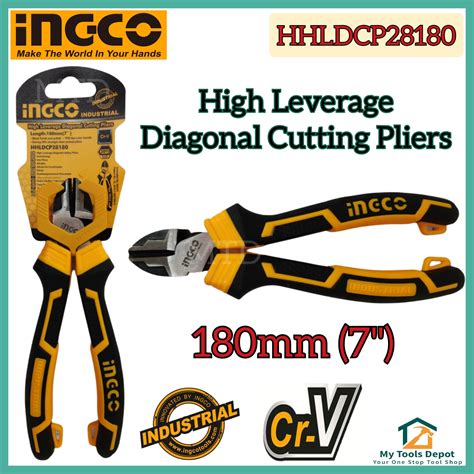 INGCO High Leverage Diagonal Cutting Pliers 7 Inches HHLDCP28180