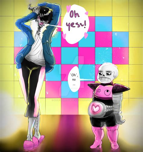 Contest Entry Sans And Mettaton By Kagedfreedom On Deviantart