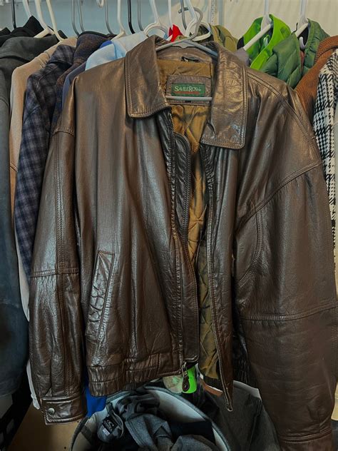 Savile Row Brown Leather Jacket Grailed