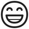 Beaming Face With Smiling Eyes Icon Fluentui Emoji Mono Iconpack