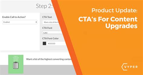 Product Update: New CTA Options For Content Upgrades | VYPER - Giveaway ...