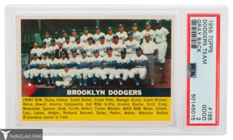 Topps Dodgers Team Hof Jackie Robinson Gray Back Baseball