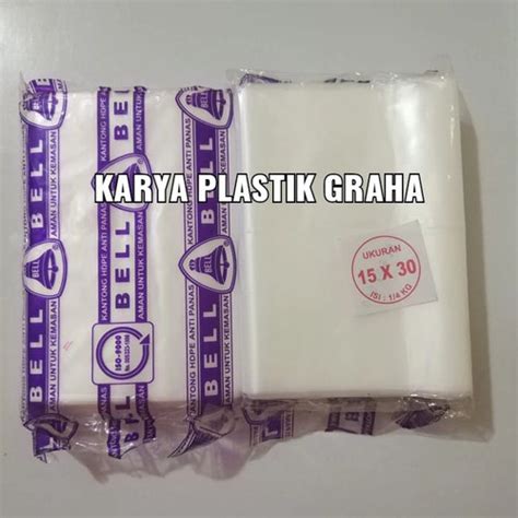 Jual Kantong Plastik Anti Panas Tahan Panas Merk Bell Uk 15x30cm