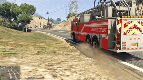 LAFD Ladder Firetruck GTA5 Mods