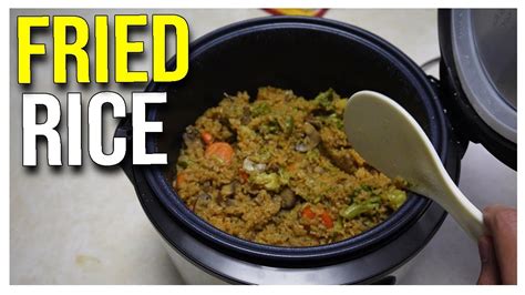 How To Cook Fried Rice In Rice Cooker Easy Youtube