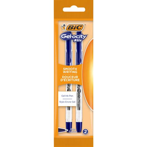 BIC Esferográfica Gel Gel ocity Stic Ponta fina 0 5 mm Azul 2