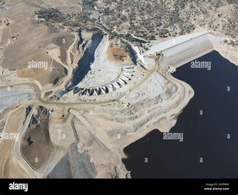 An Aerial View Of The Labyrinth Weir Emergency Spillway Service