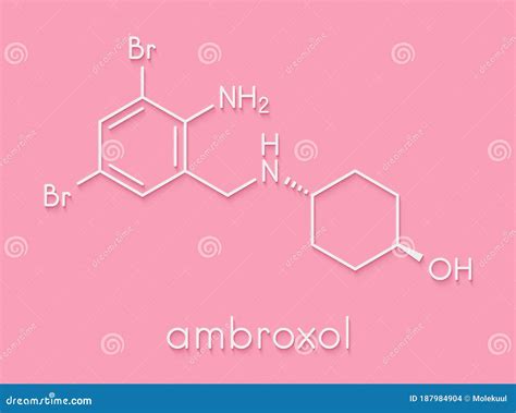 Ambroxol Molecule Molecular Structures Mucolytic Agent 3d Model