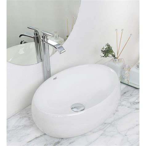 Cuba De Apoio Banheiro Lavabo Sobrepor Redonda De Porcelana Ceramica