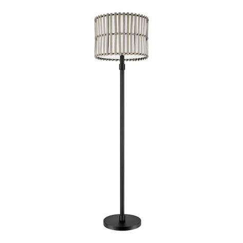 Hampton Bay Wellingway In Brown Outdoor Indoor Floor Lamp