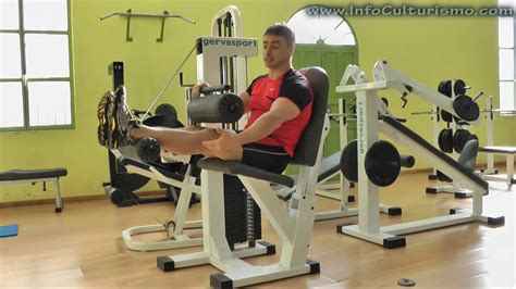 Curl De Piernas Femoral Estando Sentado En Maquina Youtube