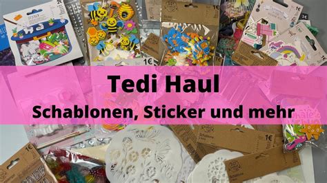 Tedi Haul Kreativhaul Schablonen Sticker Und Einiges Mehr YouTube