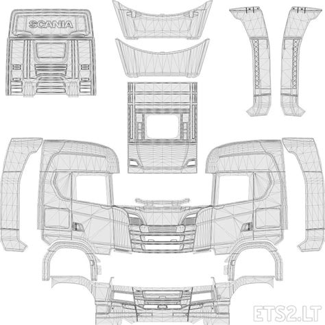 Scania New Gen Full Template | ETS2 mods