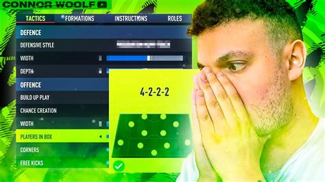 The BEST CUSTOM TACTICS On FIFA 22 POST PATCH 4222 CUSTOM TACTICS