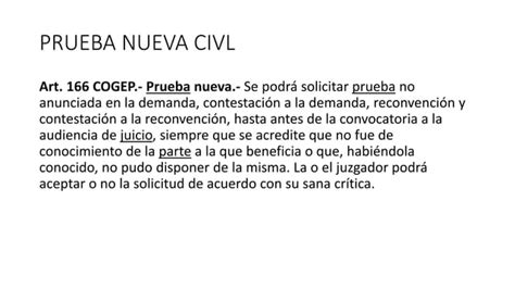 Bases De La Prueba Civil Y Penal En Ecuador Ppt