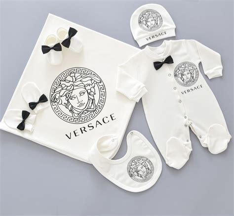 Versace Inspired Newborn Baby Set - 6 Pieces Set | Baby outfits newborn ...