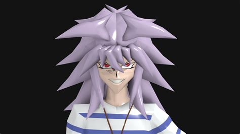 Artstation Yami Bakura Yugioh Anime Lowpoly Model Game Assets