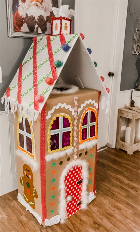 Diy Life Size Gingerbread House Re Fabbed Cardboard Gingerbread